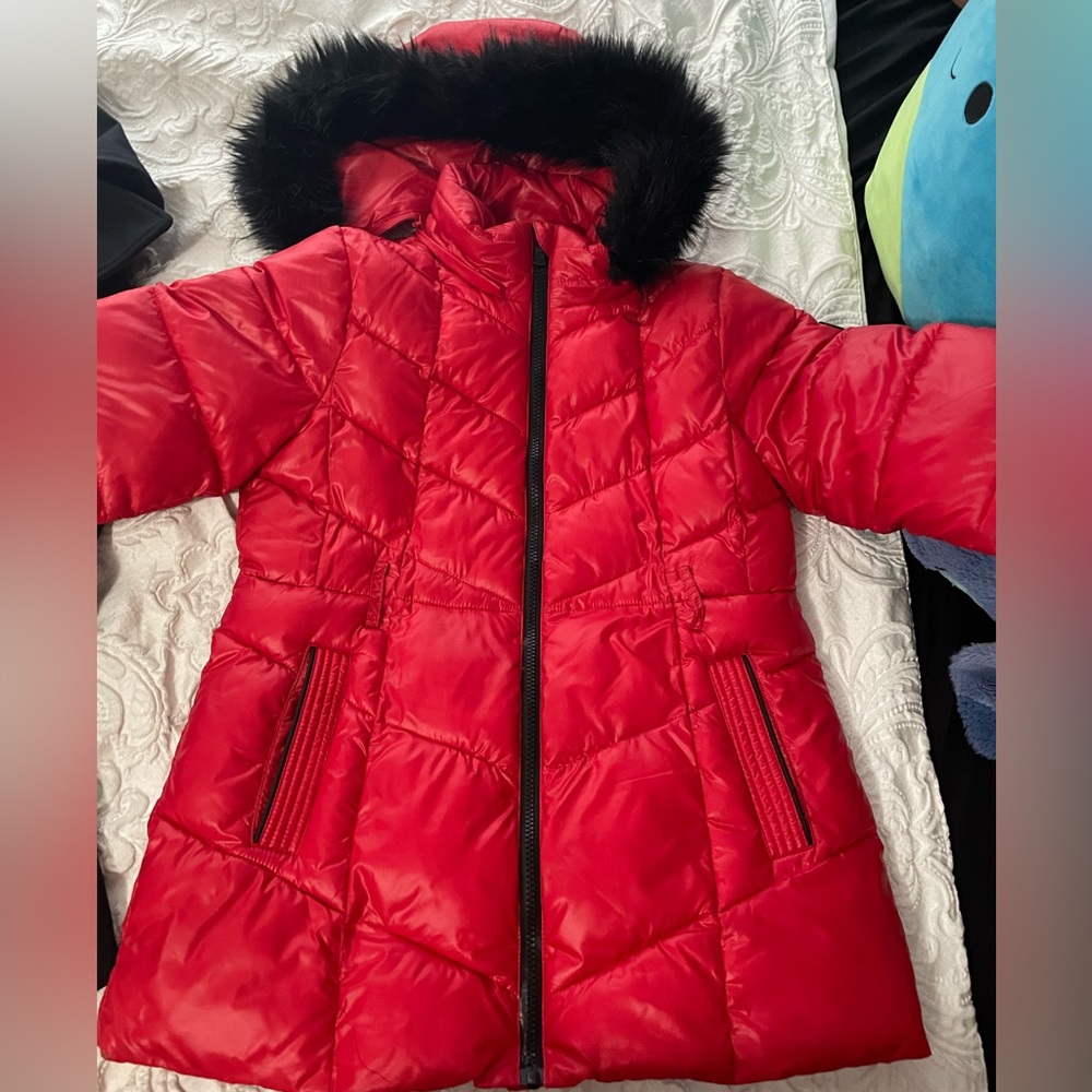 Red Michael Kors Jacket Girls Size 10/12.